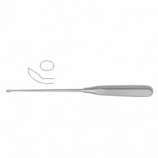 Scoville Bone Curette Oval - Curved Downwards - Fig. 0 Stainless Steel, 25 cm - 9 3/4" Scoop Size 5.2 mm